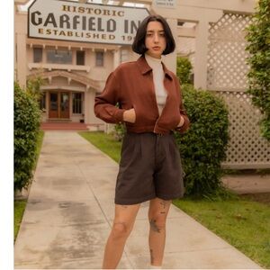 Big Bud Press Dark Brown Trouser Shorts, size L